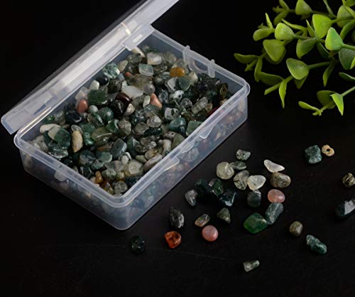 Natural Chip Stone Beads India Agate 5-8mm About 400 Pieces Irregular Gemstones Healing Crystal Loose Rocks Bead Hole Drilled DIY for Bracelet Jewelry Making Crafting (5-8mm, India Agate) - color: India Agate