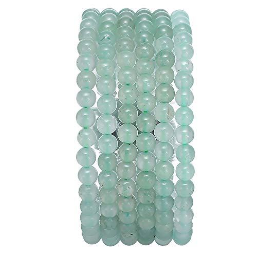 BEADIA Natural Green Aventurine Jade Stone Round Loose Semi Gemstone Beads for Jewelry Making 4MM 38cm/Strand - color: Green Aventurine Jade, size: 4mm