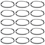 UNICRAFTALE 80Pcs Black Bracelet Makings Waxed Polyester Cord Adjustable Bracelet Making Cord Bracelet Inner Diameter 40~70mm for Women Men Jewelry Making Supplies