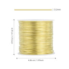 492FT Jewelry Wire 32 Gauge Tarnish-Resistant Copper Beading Wires Roll Bulk for DIY Crafts Jewelry Making, Gold Wire - color: Gold, size: 0.2mm
