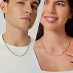 3 Pcs Cuban Link Chain Necklace for men, 4mm Stainless Steel Silver Black and 18K Gold Plated Chains Necklace men Women, 18"/22"/26"/30 Inches - size: 18 Inches