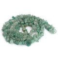 Jewelry Making 6-8mm Gemstone Fluorite Indian Moss Black Onyx Agate Aventurine Jade Opalite Carnelian Chips Beads Strand 34" (Green Aventurine Jade) - color: Green Aventurine Jade