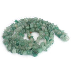 Jewelry Making 6-8mm Gemstone Fluorite Indian Moss Black Onyx Agate Aventurine Jade Opalite Carnelian Chips Beads Strand 34" (Green Aventurine Jade) - color: Green Aventurine Jade