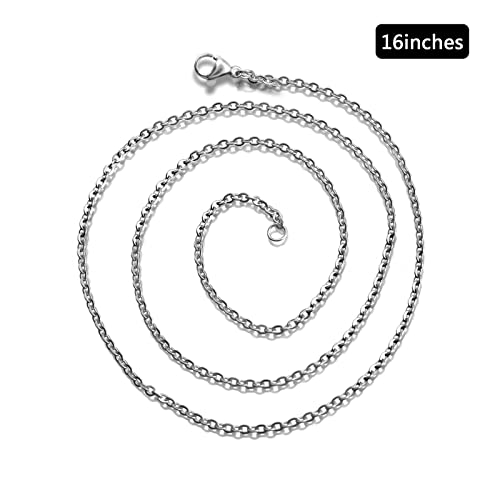 30 Pack Necklace Chains 2mm Stainless Steel Link Cable Chain Necklace Bulk for DIY Jewelry Making Supplies (18 Inches) - color: 18 Inches