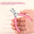 4-Inch Side Cutters for Jewelry Making Diagonal Cutting Pliers Wire Cutters Diagonal Side Cutting Pliers Mini Jewelry Making Tool Jewelry Plier for Wire, Zip Ties, Crafting - style: Diagonal Cutting Pliers
