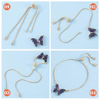 Joez Wonderful 3pcs Adjustable Slider Bracelet for Jewelry Making, 18K Gold Plated Charm Bracelet Extender Chains with Rhinestones Ends for Women DIY Bracelet Jewelry Craft Supplies - color: Gold