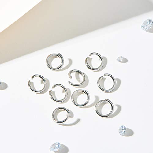DanLingJewelry 1000 pcs 304 Stainless Steel 18 Gauge Open Jump Rings 8mm for Jewelry Making Connectors Jewelry Finding - color: 1000 pcs - ф8mm δ 1.2mm