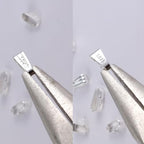 Silver Necklace Pendant Clasp, 8 Pcs Bulk Necklace Pendant Pinch Bail Jewelry Clasps Bracelet Charms Connector Sterling Silver Findings Pinch Clips Snap Bails for Jewelry Making - color: 8PcsC