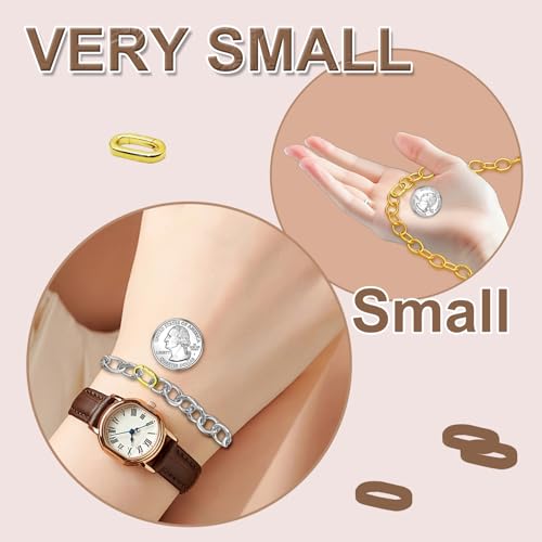 4Pcs Gold Plated Oval Charm Clasp, 18K Gold Clasp for Necklace, Spring Ring Connector, Carabiner Closures for Jewelry Making, Bracelet Enhancer