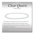 MASSIVE BEADS Natural Genuine Gemstone Beads Healing Crystal Chakra Reiki Jewelry Faceted Round Beads Bracelets 3mm - color: Clear Quartz