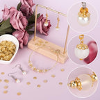 ANCIRS 1000pcs 7mm Spacer Beads Caps for Jewelry Making, Metal Hollow Flower Bead Caps for Bracelet Necklace- Gold - color: Gold-1000pcs-7mm