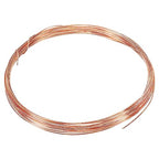 PATIKIL 16.4 Feet Solid Bare Copper Wire, 22 Gauge 99.9% Pure Copper Wire 0.7mm Soft Beading Wire Metal Plant Stem Ties for Jewelry Craft (5m) - size: 0.7mmx5m