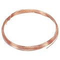 PATIKIL 16.4 Feet Solid Bare Copper Wire, 22 Gauge 99.9% Pure Copper Wire 0.7mm Soft Beading Wire Metal Plant Stem Ties for Jewelry Craft (5m) - size: 0.7mmx5m