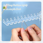 OAOLEER Acrylic Necklace Organizer, Tall Necklace Holder Stand, Jewelry Organizer Display Hanger Rack with Bilateral Hooks for Necklaces Pendant Bracelets Ring (13.7 IN) - size: Tall 13.7In