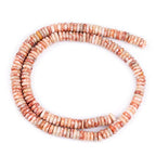 JOE FOREMAN 2x6mm Natural Red Crazy Lace Agate Stone Heishi Disc Rondelle Spacer Beads for Jewelry Making Full 15" Strand Energy Stone Healing Power Crystal - color: Red Crazy Lace Agate