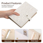 Travel Jewelry Organizer Case Jewelry Storage Book Ring Binder with Clear Zipper Velvet Portable Organizer Bag Jewelry Pouches Bags for Necklaces Earrings Rings Bracelets