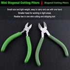 SPEEDWOX 4-Inch Mini Diagonal Cutting Pliers with Wire Stripping Holes for Jewelry Making and Crafting - style: Diagonal Pliers with Stripping Hole