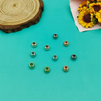 500pcs Round Rondelle Crimp Beads for DIY Crafts,5 Colors Disc Spacer Loose Beads Spacer Beads for DIY Jewelry Making,Bracelet Necklace Earring Bracelet Crafts Supplies - color: 500pcs;K gold,White k,Rose gold,Gun black,Antique red