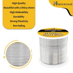 304 Stainless Steel Wire (920Ft, 0.5MM) - Jewelry Wire 1lb Spool, for Beading, and Jewelry Making - size: 0.5 Mm