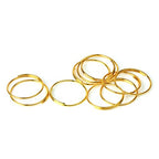 H&D 500pcs Round Edged Split Circular Ring Clips for Crystal Lamps, Crystal Curtain, Crystal Garland, Necklaces, Keys, Earrings, Jewelry Making and Craft Ideas (11mm, Golden) - color: Golden