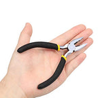 Mini Linesman Pliers - 5 Inch Combination Pliers With Spring Loaded Wire Cutters - Electrical & Screw Removal Tool - Jewellery Making - size: Lineman Pliers