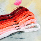 8 Skeins Mulberry Silk Floss Embroidery Thread Floss-Cross Stitch Threads China Silk Woven Jewelry Threads DIY Sewing Kits (02) - color: 02