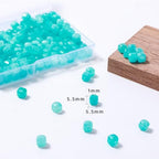 Natural Faceted Tianhe Stone Cube Beads 5-5.5mm 60pcs/str Loose Square Semi Gemstone Stone Beads for Making Bracelets Necklace Earrings - color: Tianhe Stone