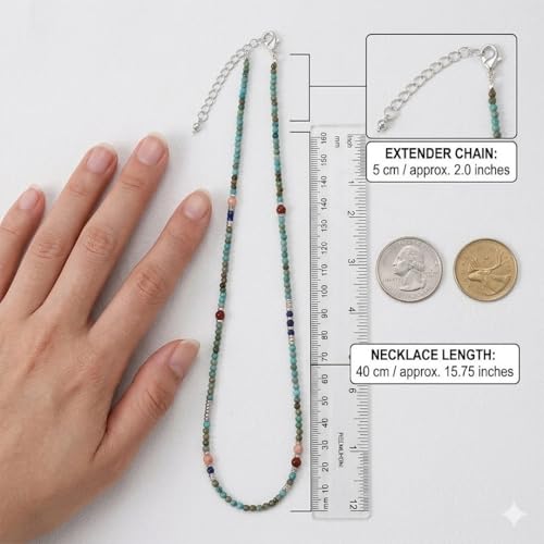Handmade Natural Gemstone Beaded Necklace for Women, Cultured Freshwater Pearl Choker with Adjustable Extension Chain, Boho Healing Crystal Jewelry Collection - color: d green