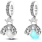 925 sterling silver bracelet necklace pendant, women's jewelry gift, dream catcher net bead pendant, suitable for original bracelets, parties, birthday jewelry gifts - color: KJC053