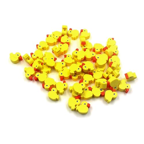 100 Pcs Polymer Clay Beads Heishi Spacer Beads Supplies (Duck) - color: Duck