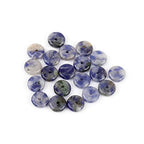 JOE FOREMAN 2x6mm Natural Blue Sodalite Jasper Stone Heishi Rondelle Spacer Beads for Jewelry Making Full 15" Strand Energy Stone Healing Power Crystal - color: Blue Sodalite Jasper