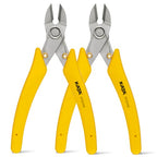 KATA 2Pack Micro Wire Cutters For Electronics Flush cutters, 6 Inch Precision Micro Cutters for Cut Precision Electronics, Jewelry, Soft Copper Wire, Cables - color: 2 Pack 6 Inch Micro