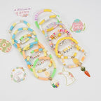 Twinfree Bohemia Beaded Bracelet for Women, Polymer Clay Stretch Bracelets - color: color 41