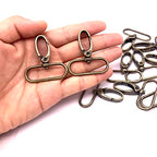 1-1/2 inch Swivel Lobster Clasps 1.5 inch Swivel Hooks for Purse Bag Making Lobster Claw Swivel Snap Clips Extra Large 38mm 10pcs Antique Bronze - color: 1.5 inch Antique Bronze