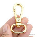 CRAFTMEMORE Snap Hook Swivel Push Gate Lobster Clasps Fashion Clips Purse Making FS10 Pack of 10 (Gold, 1 Inch) - color: Gold, size: 1 Inch
