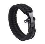 Hewnda 10 Sets Zinc alloy Bow Shackle Umbrella Rope,Adjustable D Umbrella Rope Bracelet Buckle Survival D Shape
