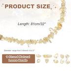 MECCANIXITY 310 Pcs Natural Drilled Citrine Chip Gemstone Chips Bulk 3mm to 5mm Dia. Irregular Tumbled Crystal Chip Beads for Jewelry Making Craft Supplies (Yellow) - color: Citrine, size: 3-5mm