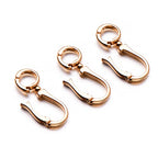 Zpsolution Double Open Pendant Clasp Connectors Bails for Necklace, Charm Holder for Necklace 6pcs Gold