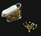 Bead Buddy Jewelry Making Kit Bundle, 1 Step Crimper Tool with 50 Tubes, 150 Gold & 150 Silver 2mm Crimp Tubes, 25ft Satin Silver Beading Wire, DIY Bracelet & Necklace Supplies