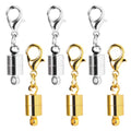 Magnetic Necklace Clasps and Closures, 18K Gold and Silver Jewelry Clasps and Closures with Lobster Clasp, Exquisite Necklace Extenders for Women and Seniors. Ideal for DIY Jewelry Making.