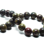 Natural Stone Beads - African Blood Jasper Round Beads for Jewelry Making, 8mm (44-47pcs) - color: African Blood, size: 8mm