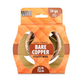 WCS Bare Copper Utility Wire | Flexible Craft Wire for Home Improvement | Unfinished Copper Material | 14 Gauge 0.064 in Diameter 25 ft Coil - size: 14 Gauge / 0.064 in / 25 ft