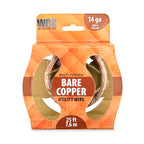 WCS Bare Copper Utility Wire | Flexible Craft Wire for Home Improvement | Unfinished Copper Material | 14 Gauge 0.064 in Diameter 25 ft Coil - size: 14 Gauge / 0.064 in / 25 ft