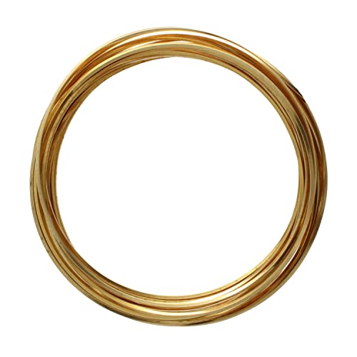 The Beadsmith Square Craft Wire - Medium Temper Beading Wire, Gold Color, 18 Gauge, 4 Yards - color: Gold, size: 18 Gauge, 4 Yard Coil