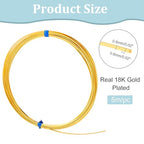 BENECREAT 23 Gauge 16 Feet Square Copper Wire, Bendable Metal Craft Wire for Necklace Bracelet Making and Other Handmade Project - color: Gold, size: 23 Gauge