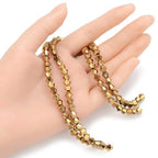 250pcs Czech 6mm (0.24 Inch) Faceted Bicone Crystal Glass Loose Beads Spacer Bulk Gold Aurum for DIY Craft Jewelry Making CCB633 - color: Gold Aurum, size: 6mm - 250pcs