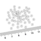 BEADIA Silver Plated Hexagon Spacer Beads 4x1.5mm 50pcs for Jewelry Making Findings Non Tarnish - color: Silver, size: 4x1.5mm Hexagon