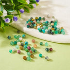 Fashewelry 100pcs 3mm Faceted Round Crystal Beads Small Natural Mixed Stone Beads for Bracelet Necklace Earrings DIY Jewelry Making - color: 03mm-Mixed-3