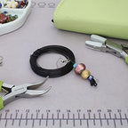 The Beadsmith Half-Round Craft Wire – Soft Temper Jewelry Wire, Black Color, 18 Gauge, 7 Yards - color: Black, size: 18 Gauge