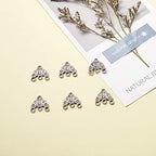 Mega Pet 20pcs Tibetan Silver Hat Chandelier Component Links Charm Pendant Connectors with 3 Holes for Multi Layers Dangle Earring Bracelet Necklace Jewelry Making - color: Antique Silver, Hat